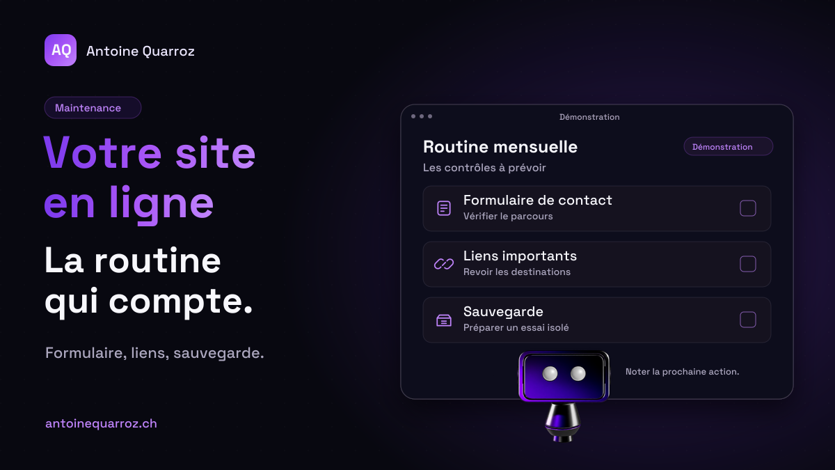 38. Votre site est en ligne : la checklist mensuelle pour le garder fiable