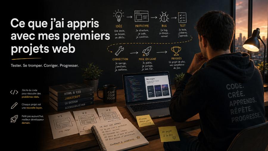 5. Ce que j’ai appris en créant mes premiers projets web